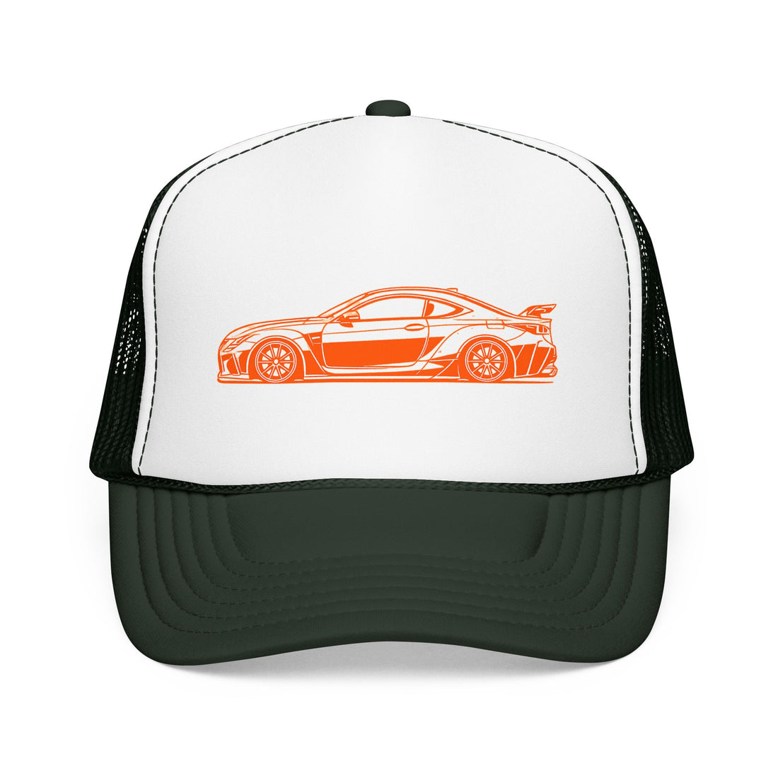 LRX EDITION 1: RCF Trucker Hat in Dark Green / White / Dark Green