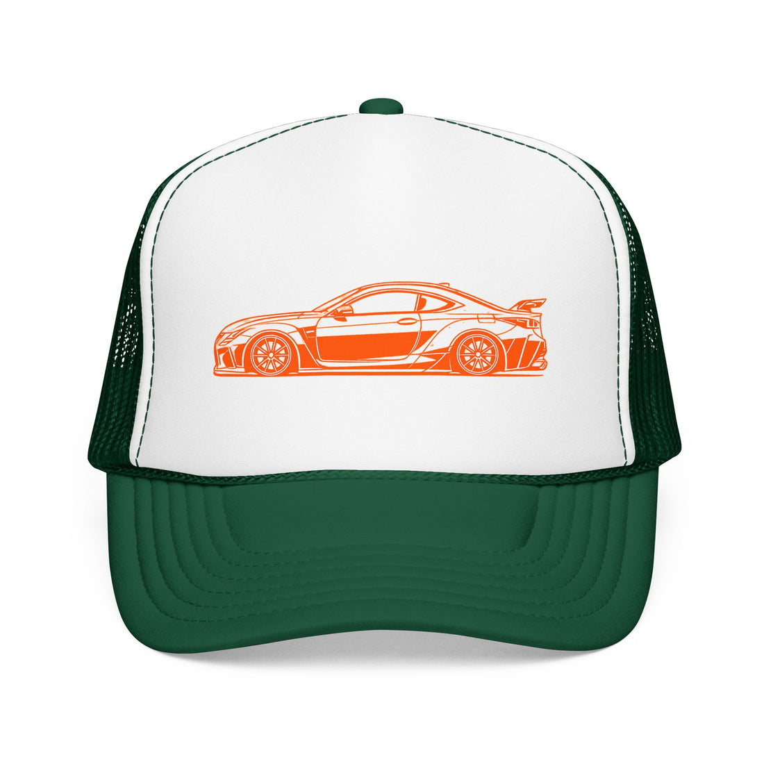 LRX EDITION 1: RCF Trucker Hat in Kelly/ White/ Kelly