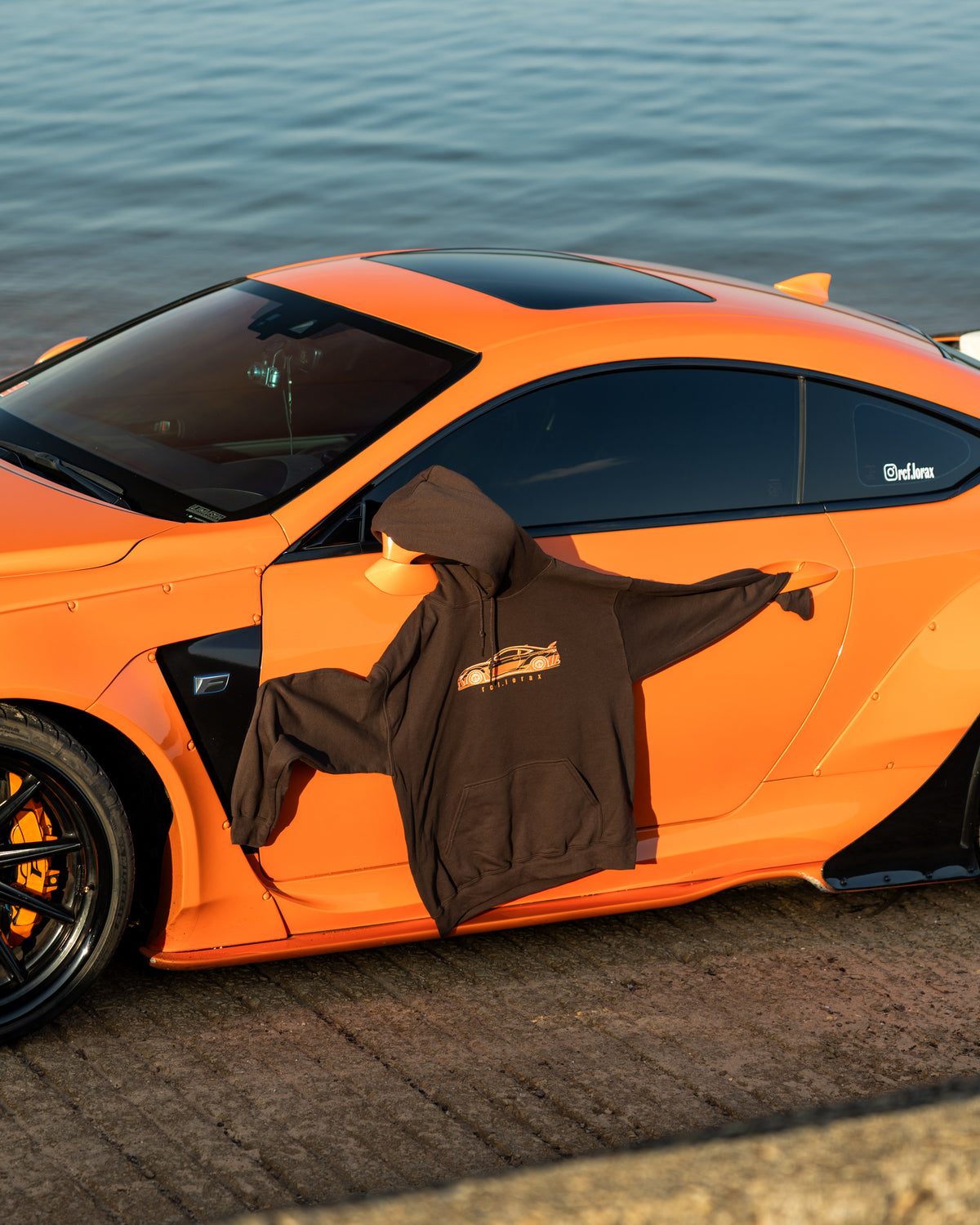 Hoodie on Car